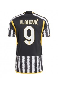 Juventus Dusan Vlahovic #9 Voetbaltruitje Thuis tenue 2023-24 Korte Mouw